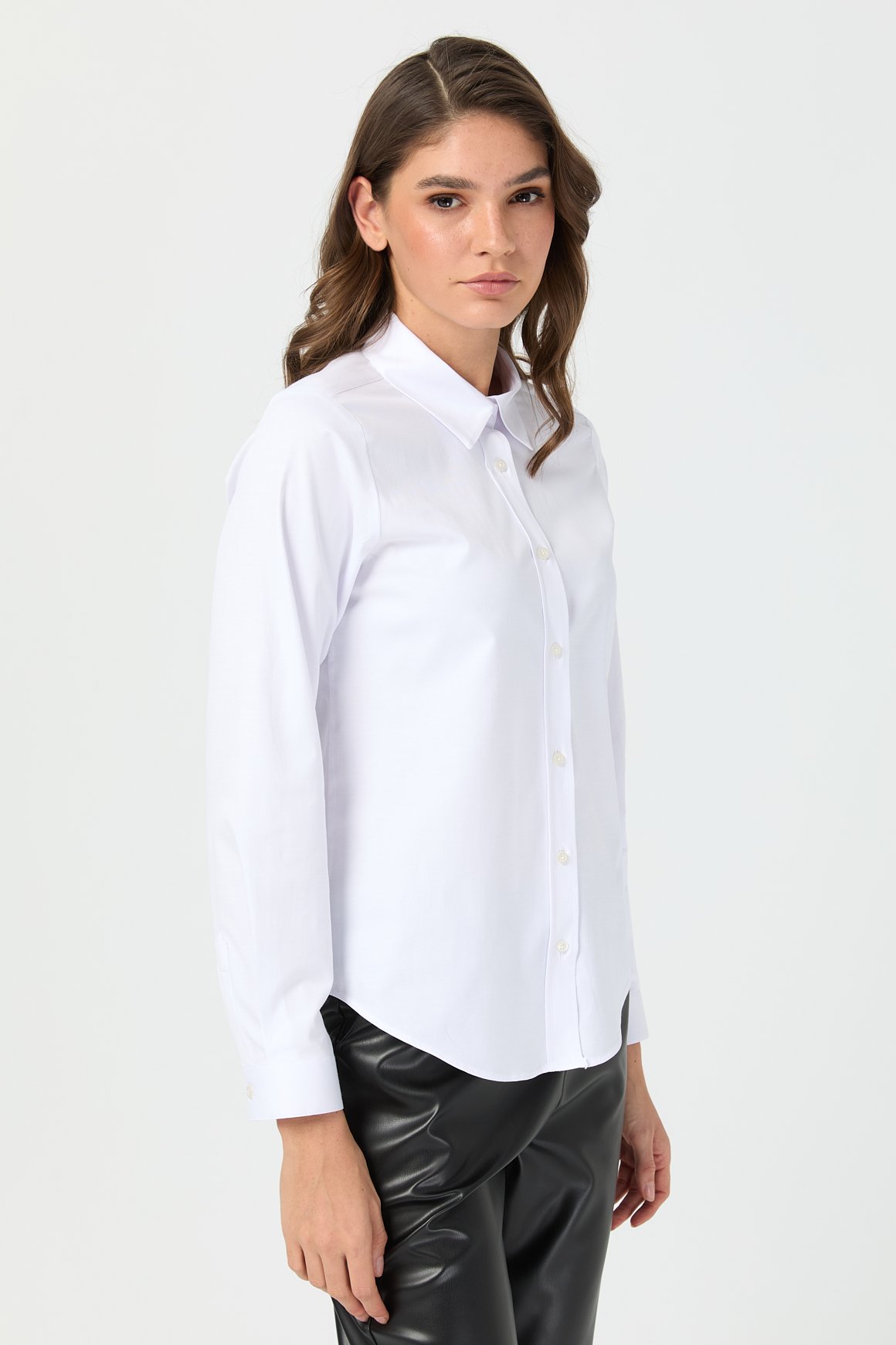 Milano Saten Gömlek  Beyaz