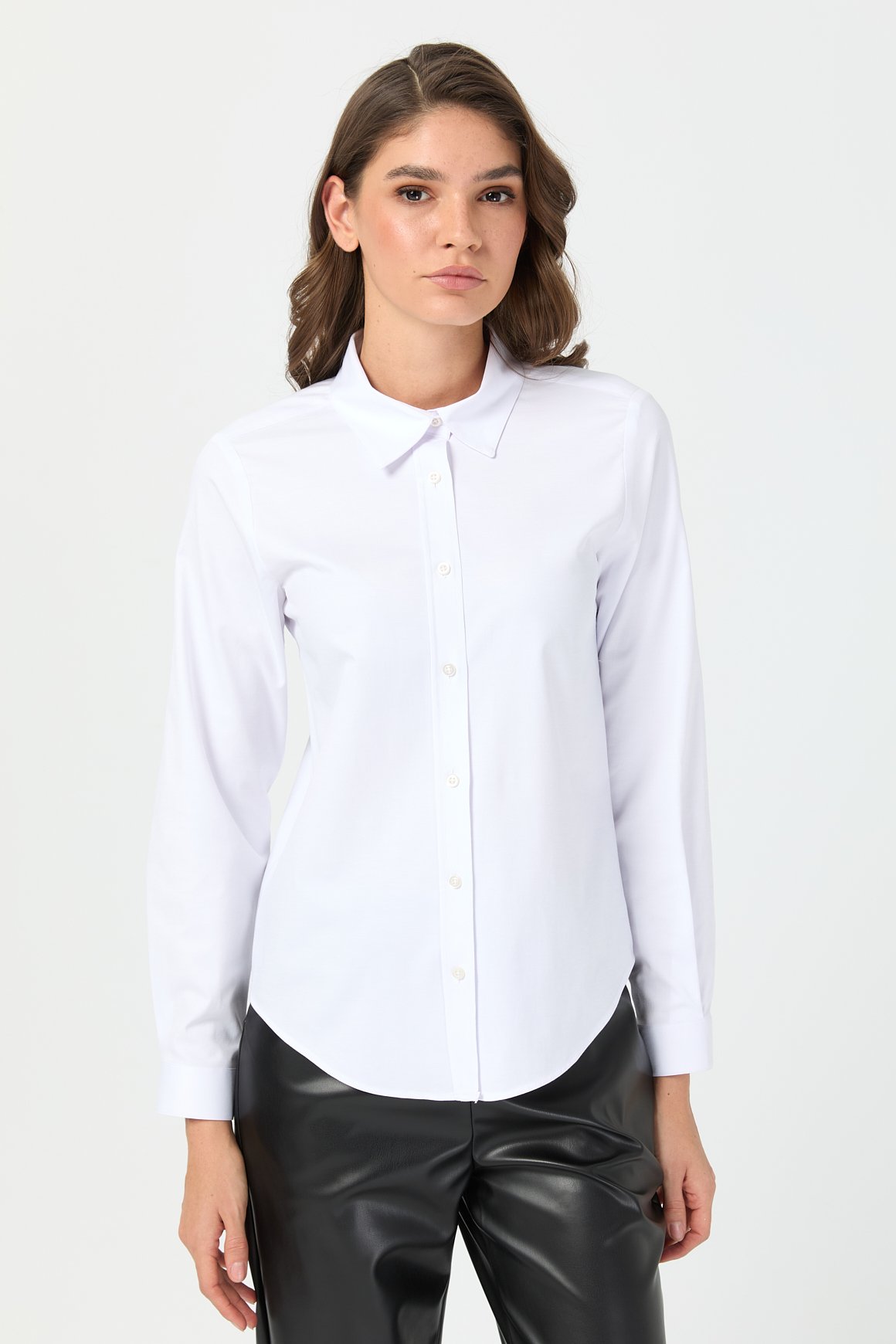 Milano Saten Gömlek  Beyaz