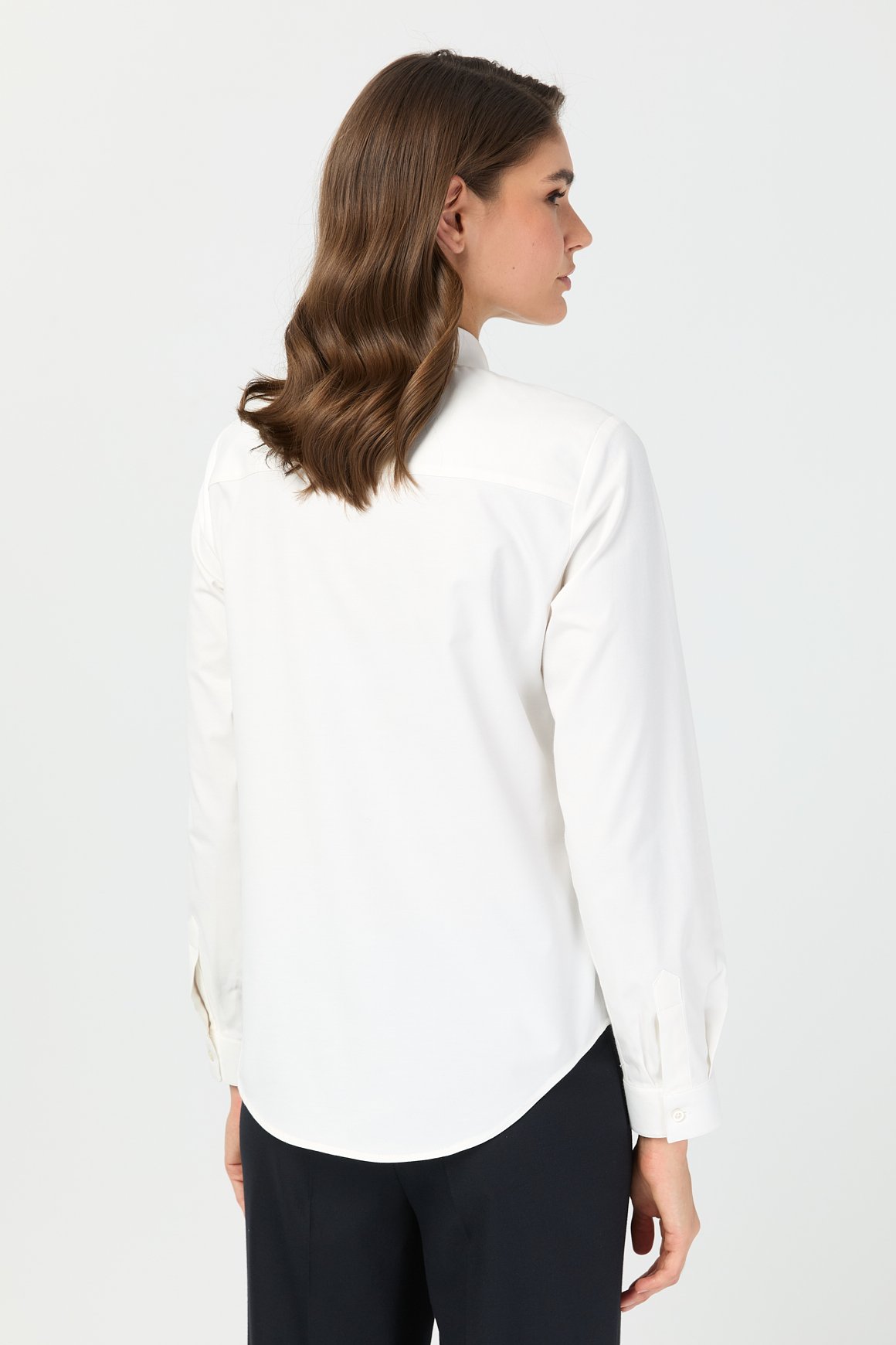 Milano Saten Gömlek  Ekru