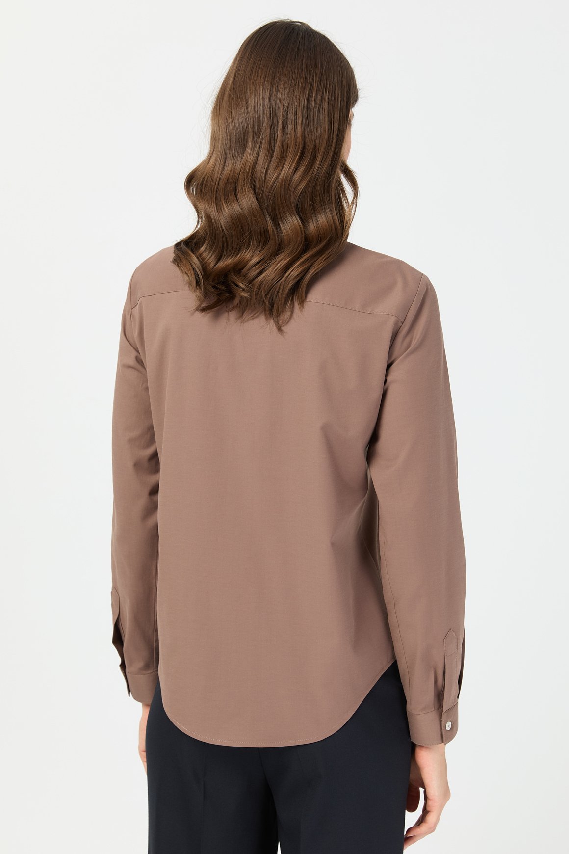 Milano Saten Gömlek  Kahve