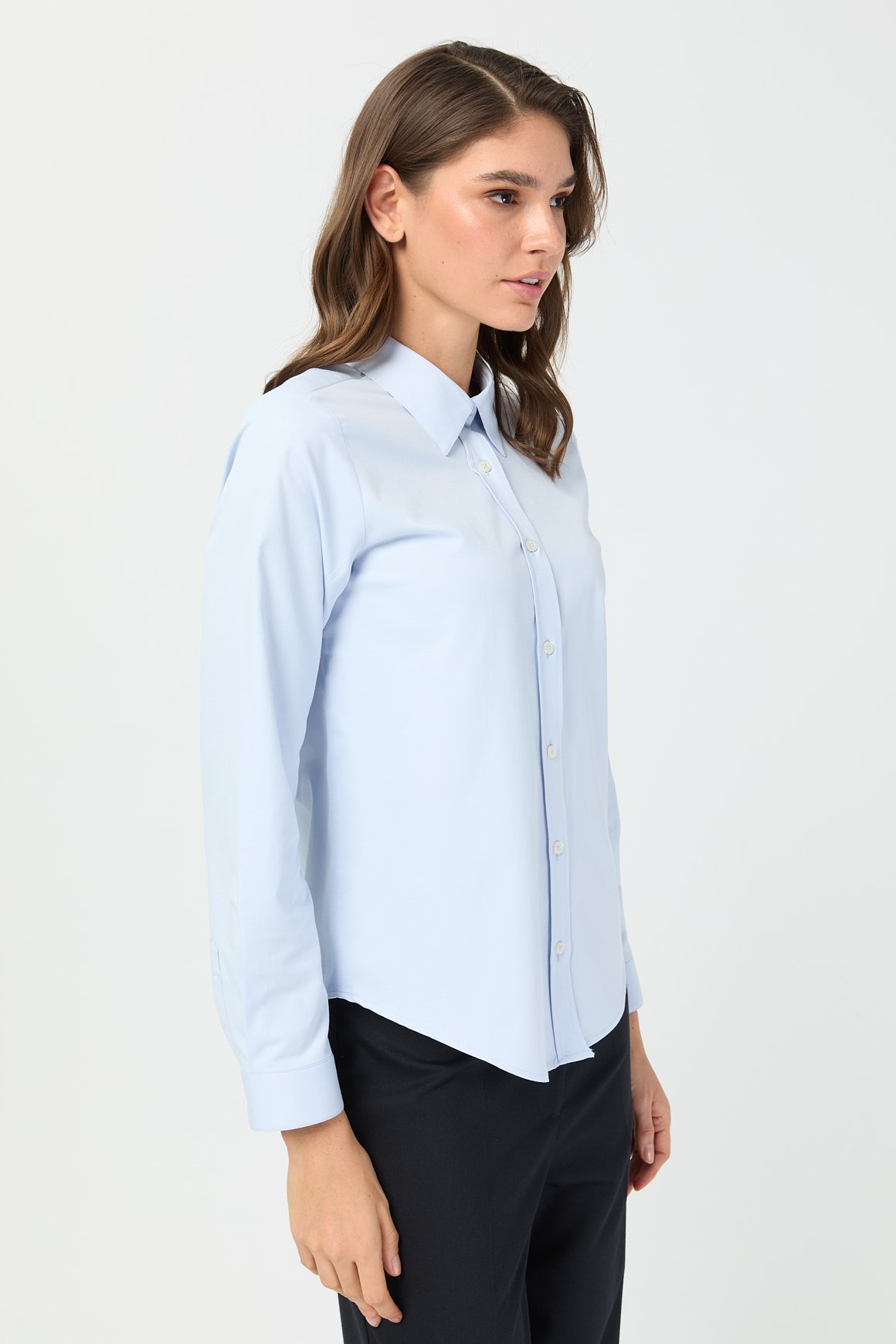 Milano Saten Gömlek  Mavi