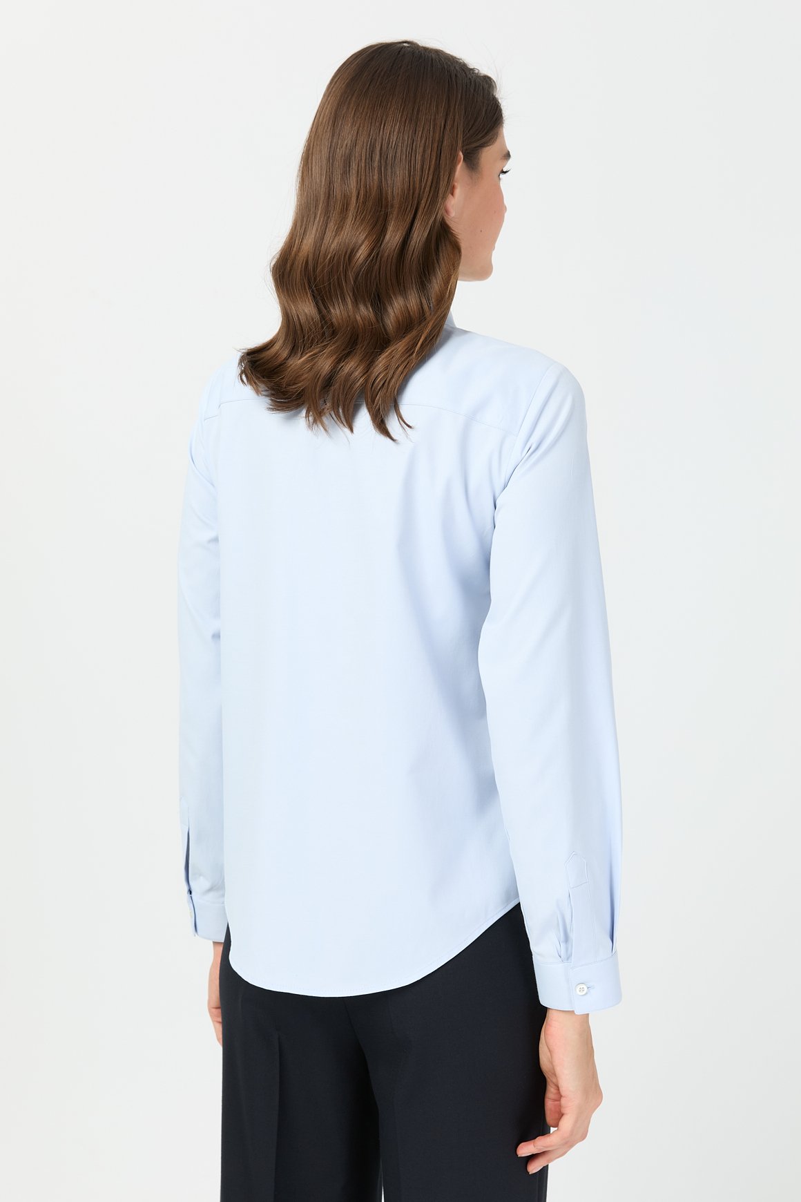 Milano Saten Gömlek  Mavi