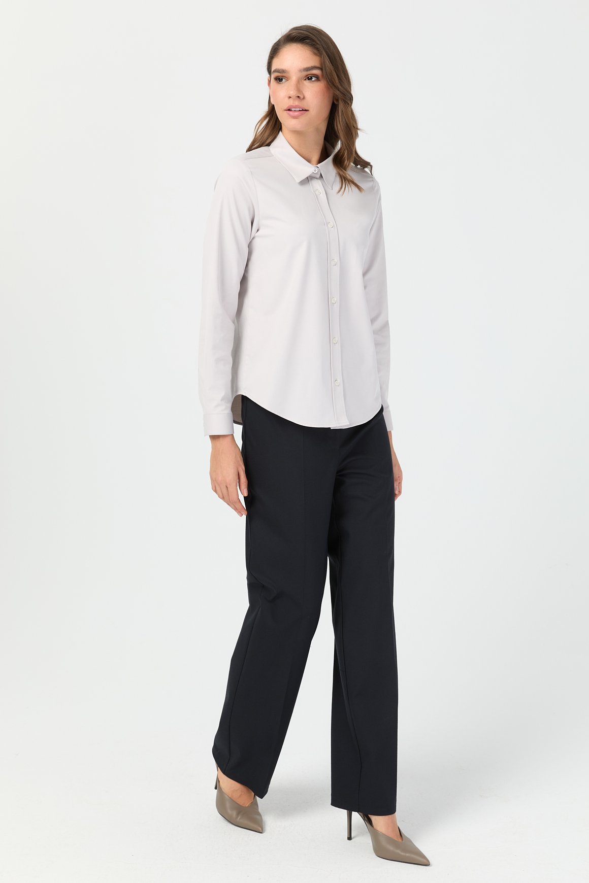 Milano Saten Gömlek  Taş