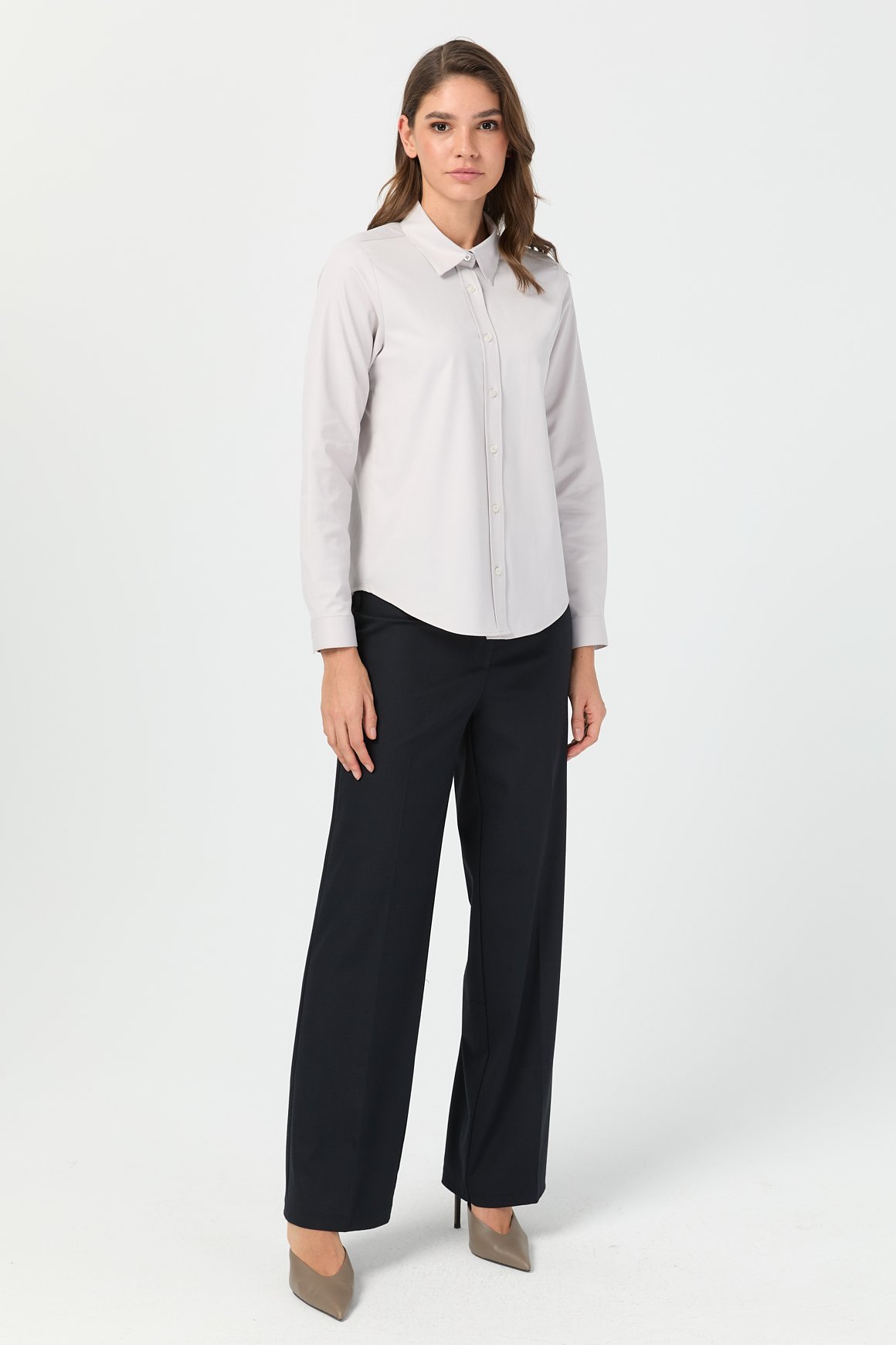 Milano Saten Gömlek  Taş