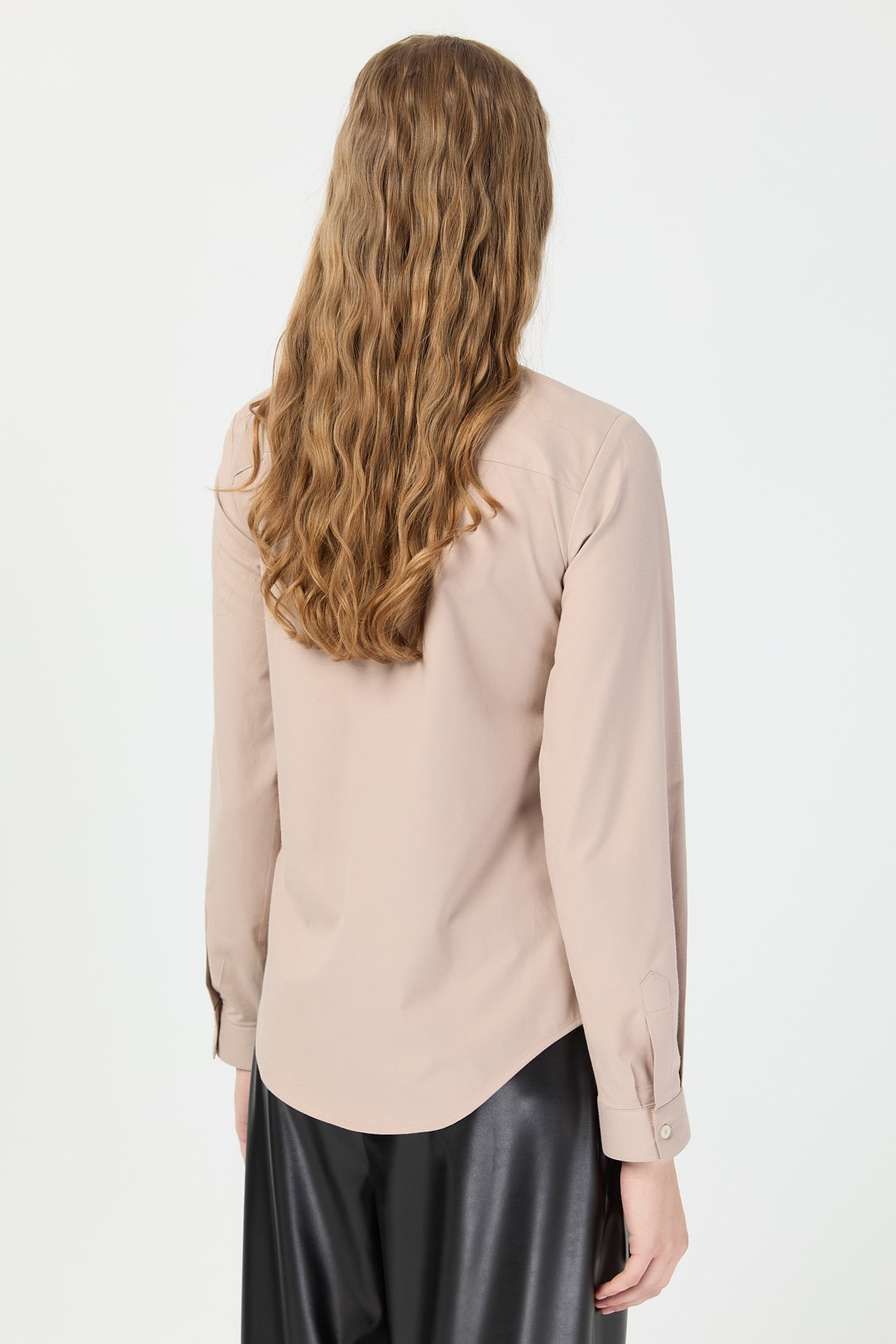 Milano Saten Gömlek  Vizon