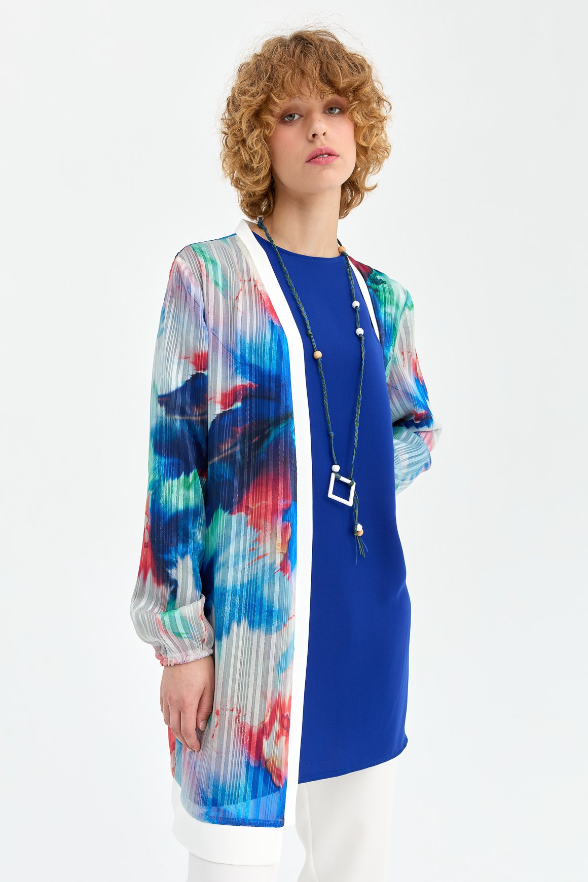 Empirime Kumaş İç Dış Kolyeli Takım  Laci