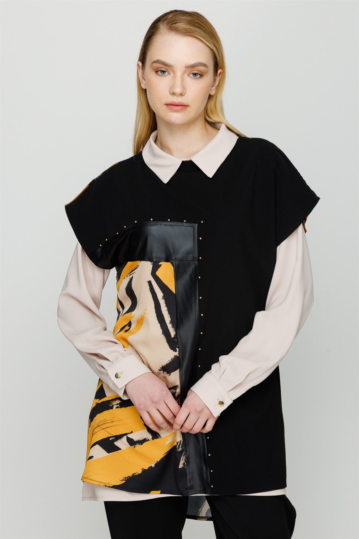 Fırça Desenli İç Dış Takım  Safran