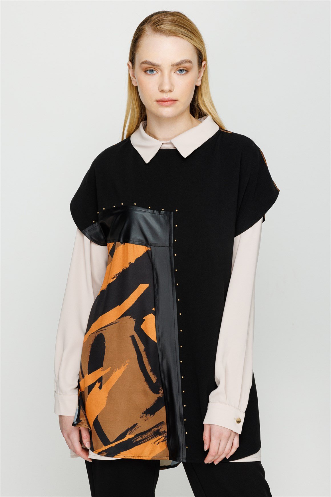 Fırça Desenli İç Dış Takım  Haki