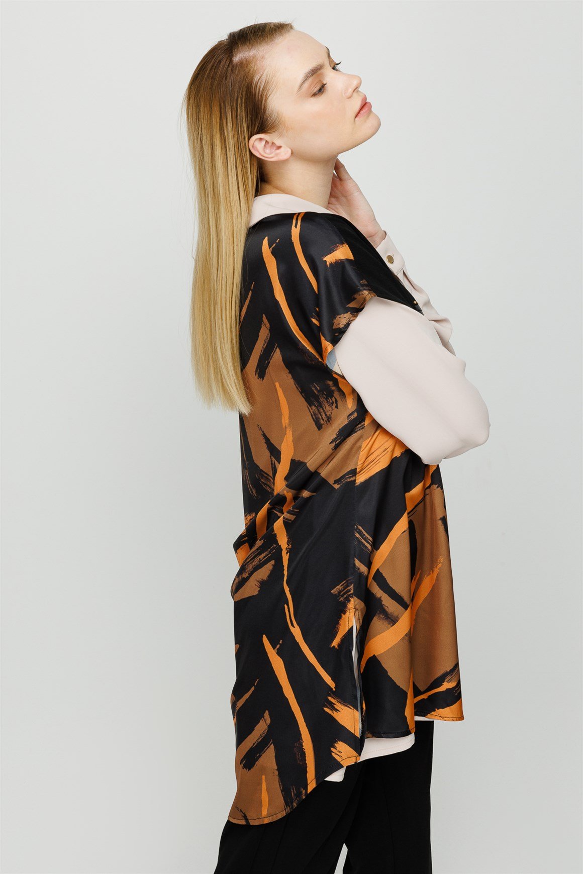 Fırça Desenli İç Dış Takım  Haki