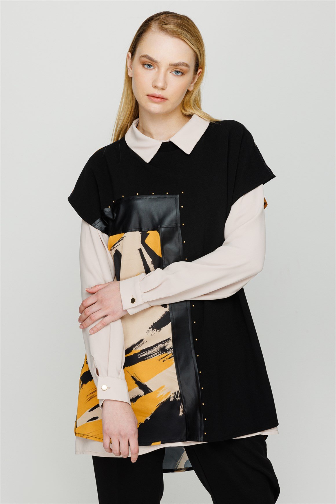 Fırça Desenli İç Dış Takım  Safran