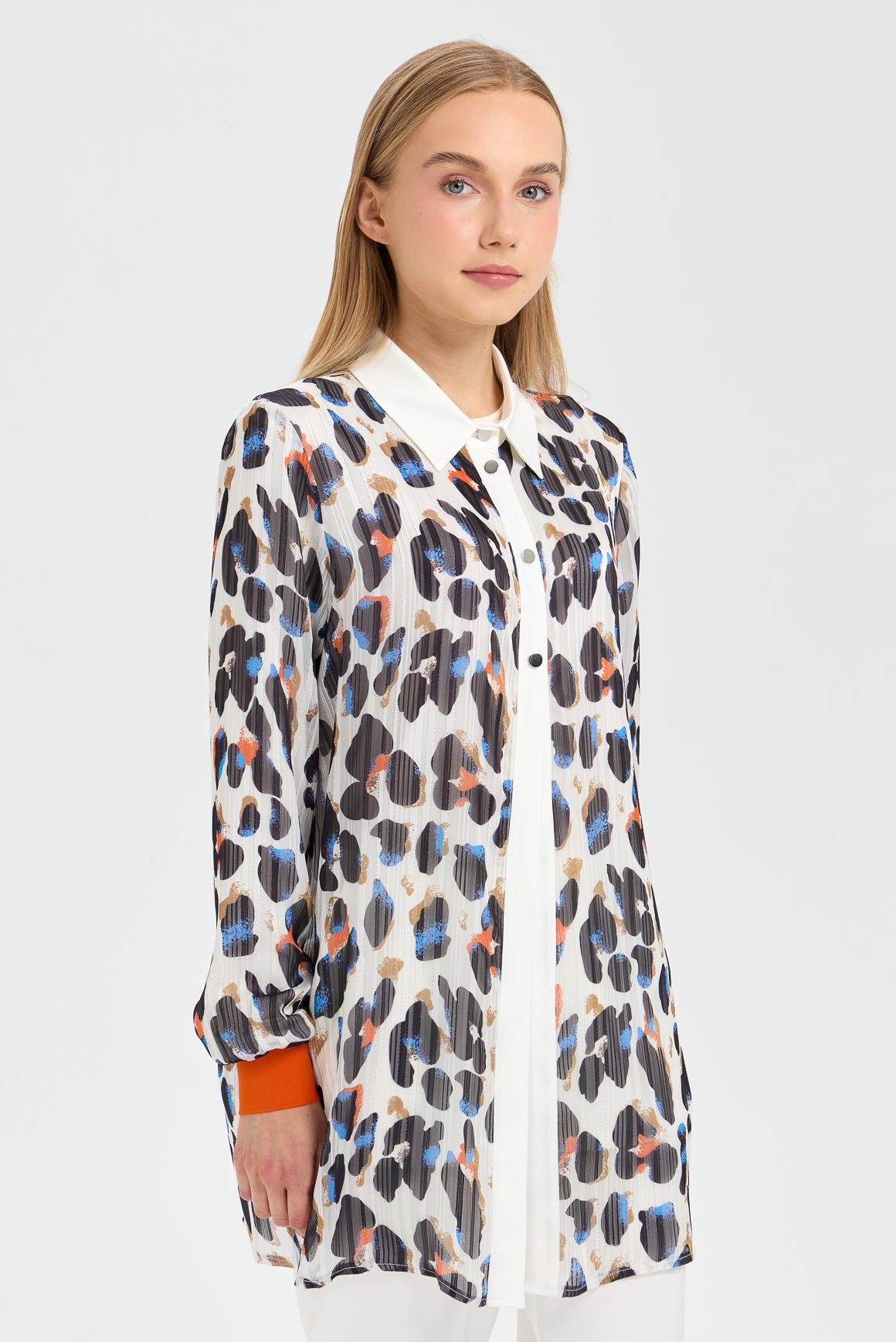 İçli Dışlı Emrpime Tunik Takım  Ekru