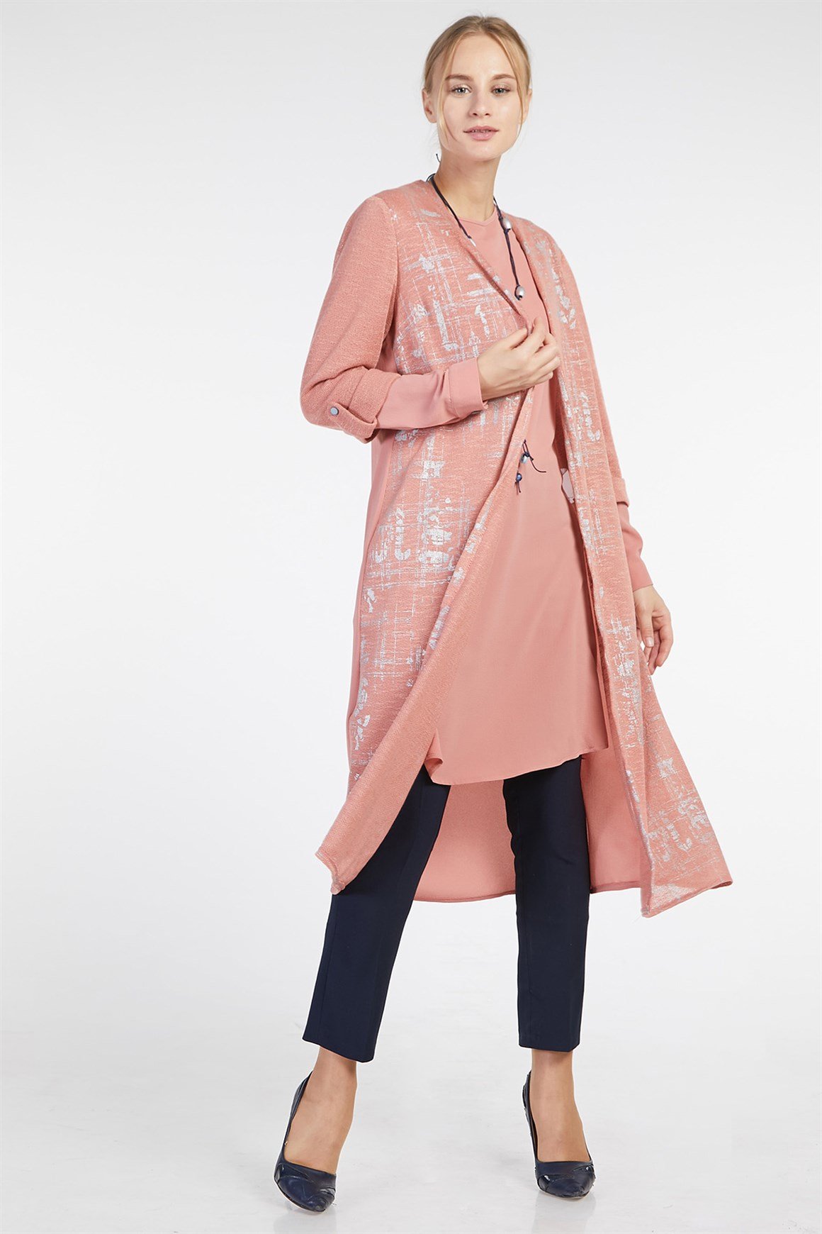 Shrimp - Shirt with Knitted Tunic