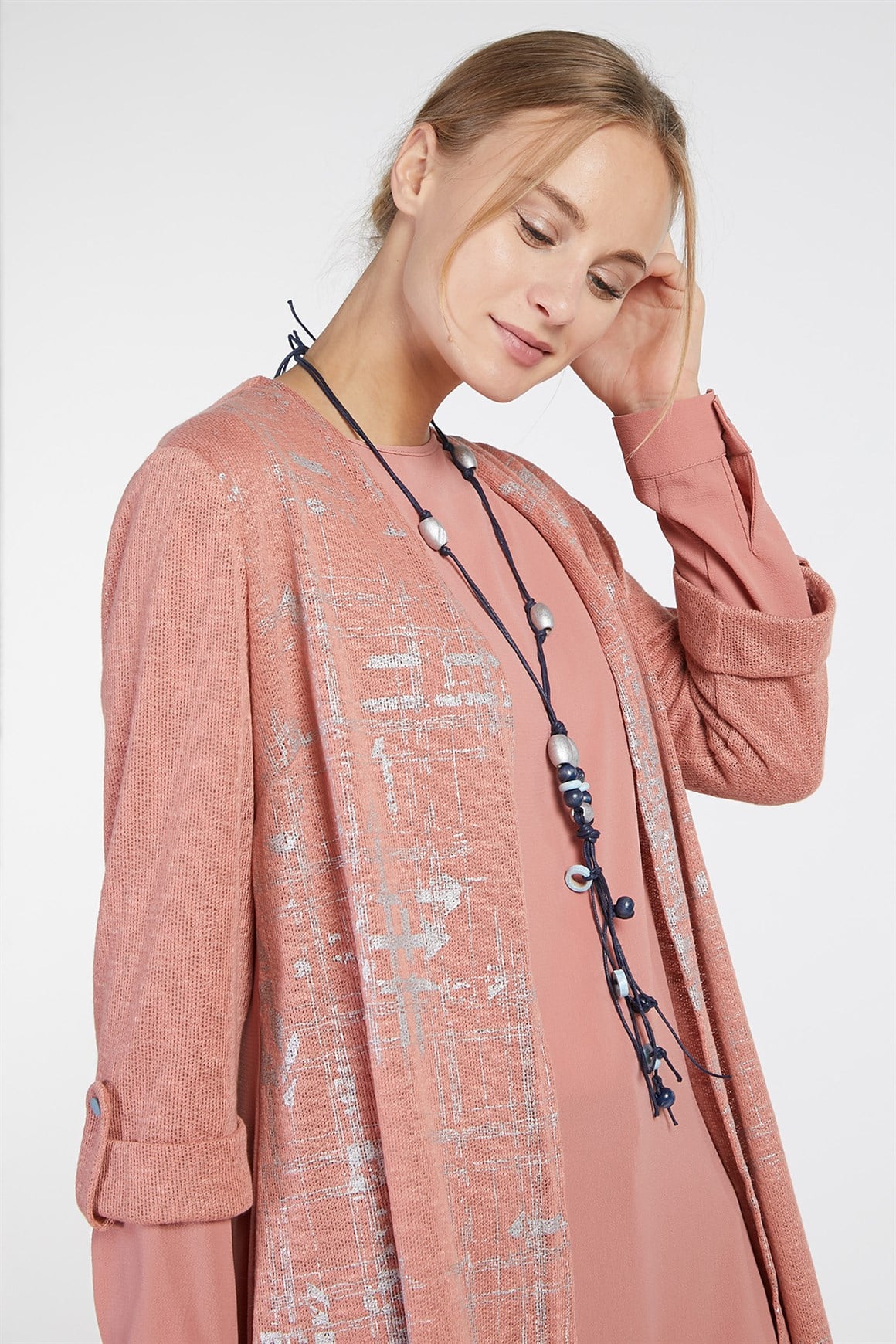 Shrimp - Shirt with Knitted Tunic