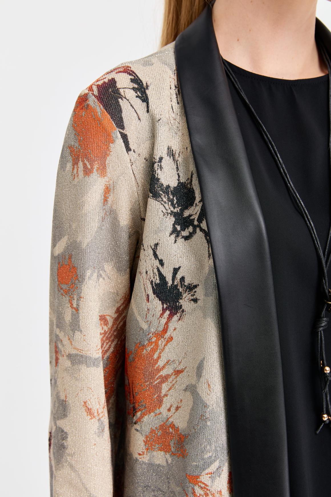 Özel Desenli Kolyeli İç Dış Takım  Bej