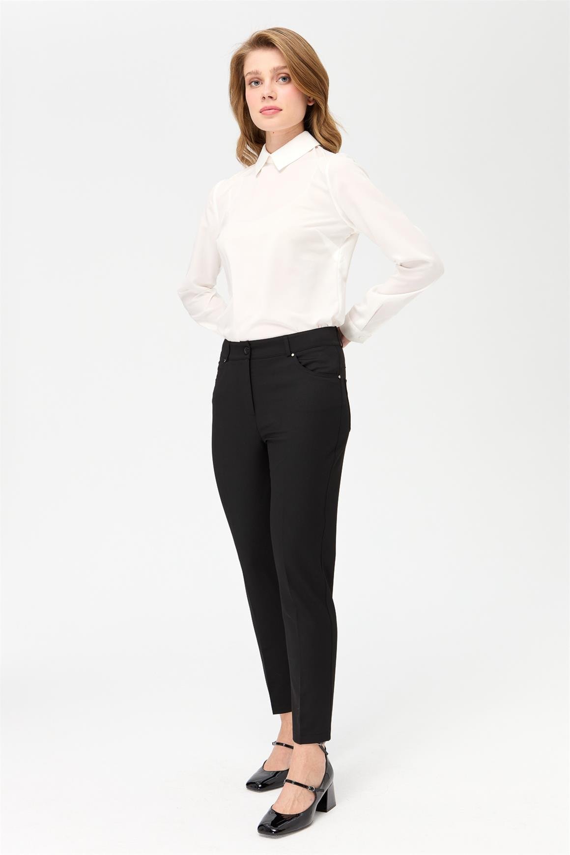 Beş Cepli Pantolon  Siyah