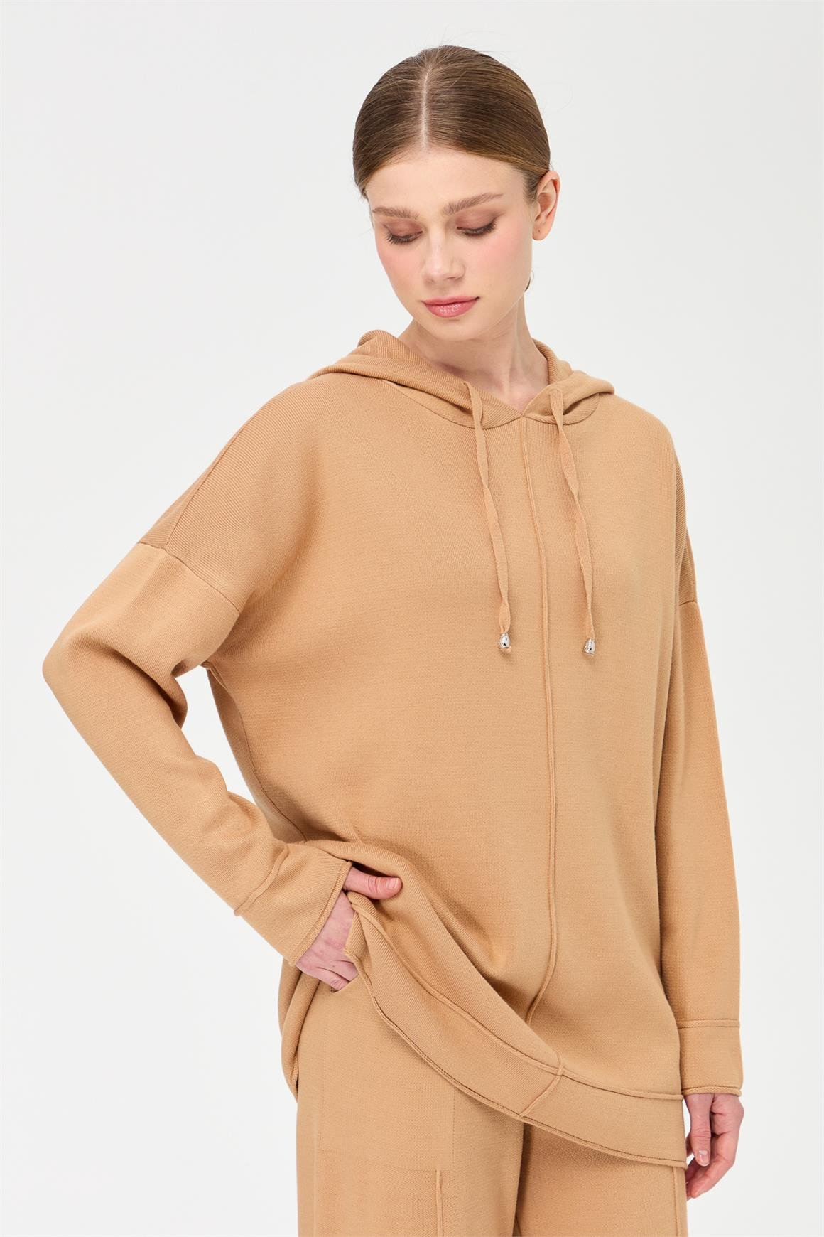 Triko Pantolonlu Takım  Vizon