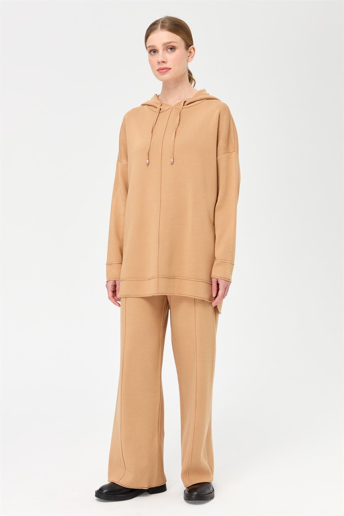 Triko Pantolonlu Takım  Vizon