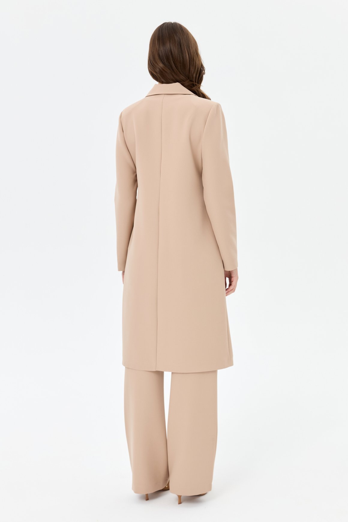 Çift Aller Detaylı Poliviskon Takım  Vizon