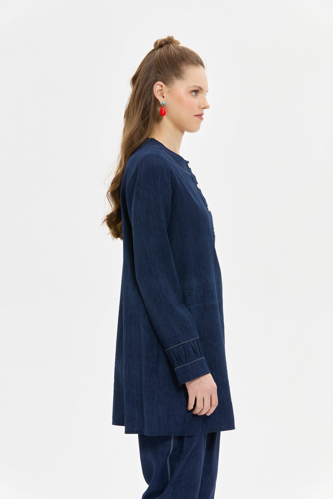 Denim Baskılı Pantolonlu Takım  Laci
