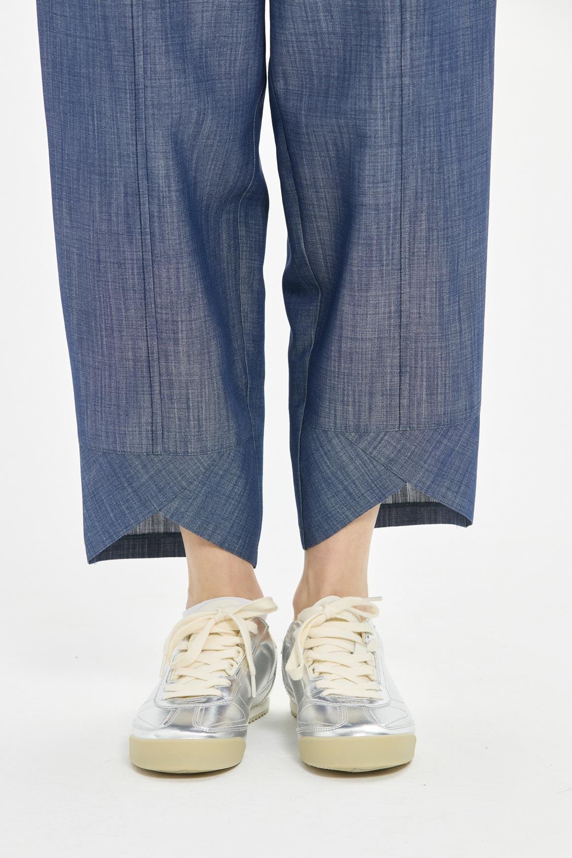 File Süeter Detaylı Üçlü Pantolonlu Takım  Laci