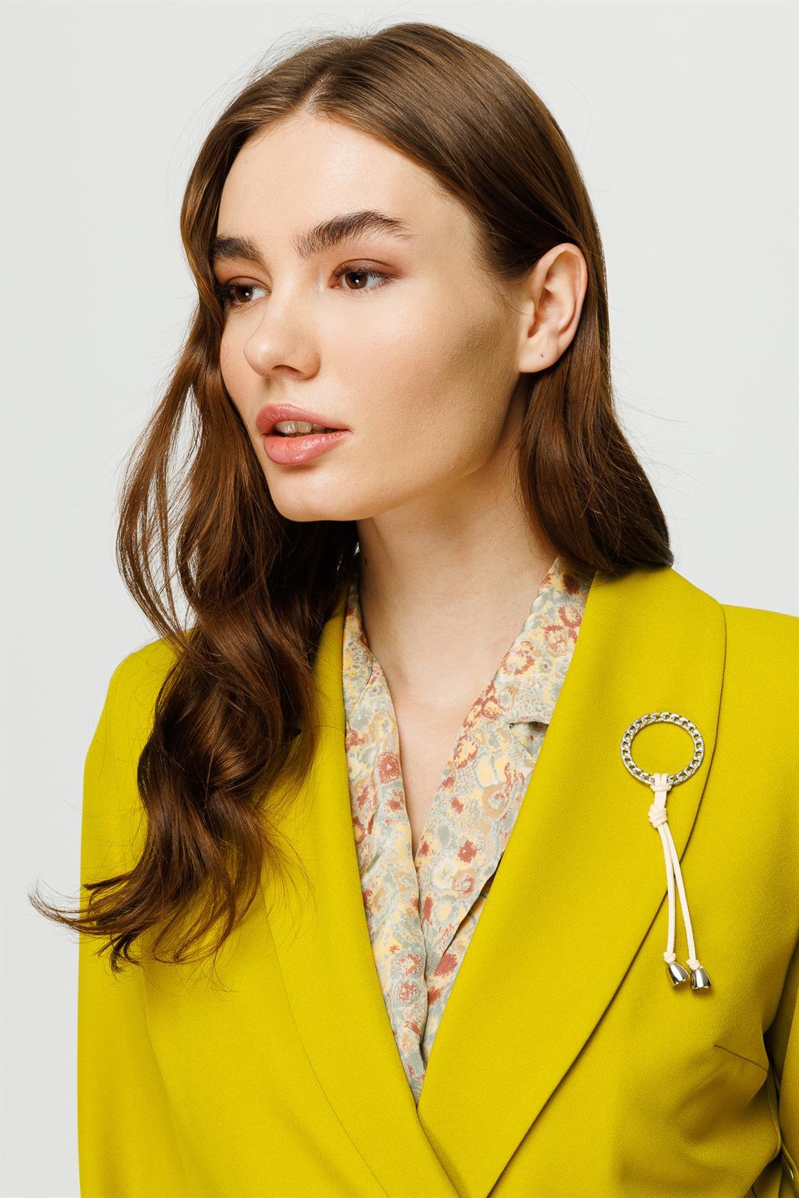 Double Breasted Single Button Trouser Jacket Set - Pistachio green