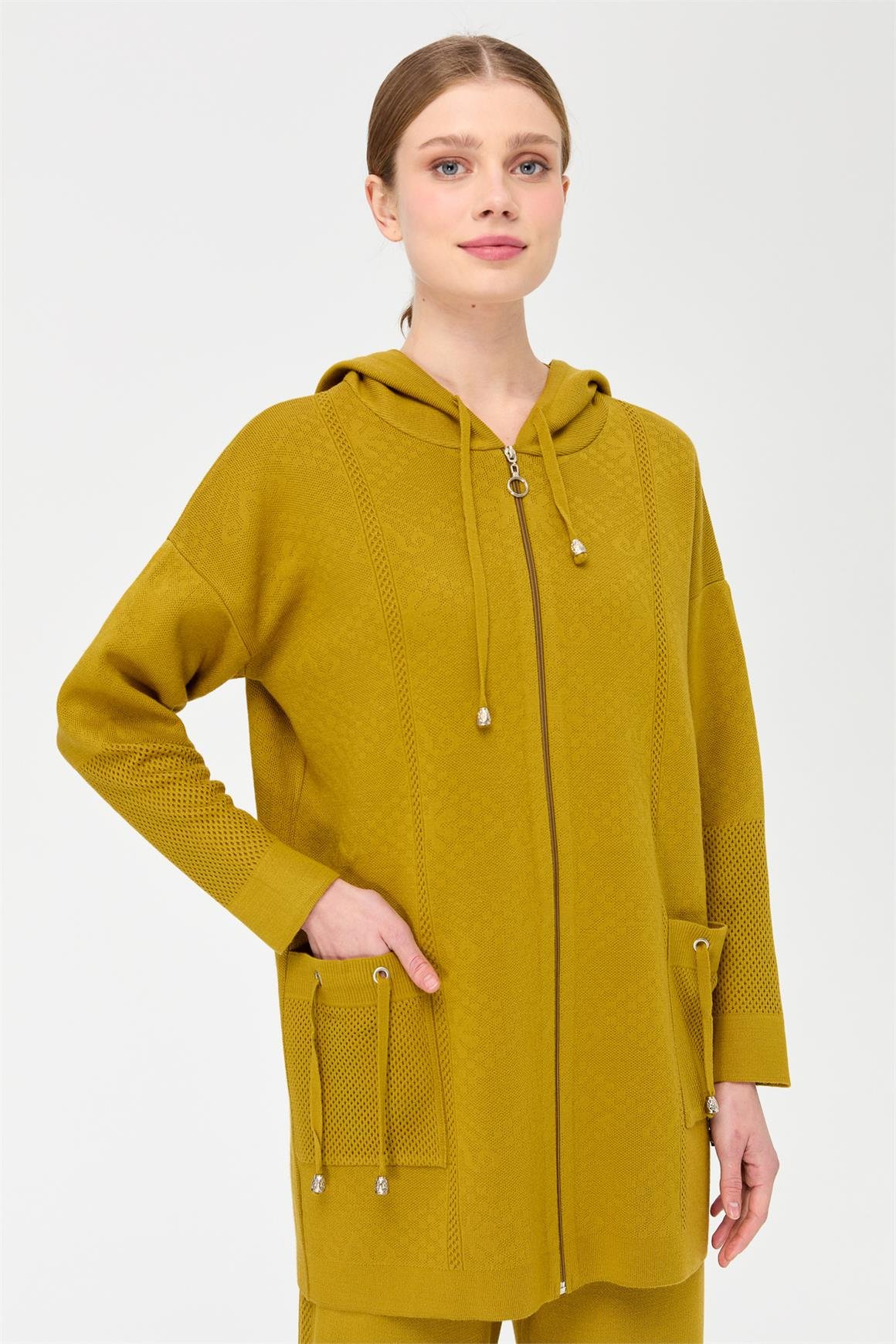 Triko Pantolonlu Takım  Fıstık Yeşili