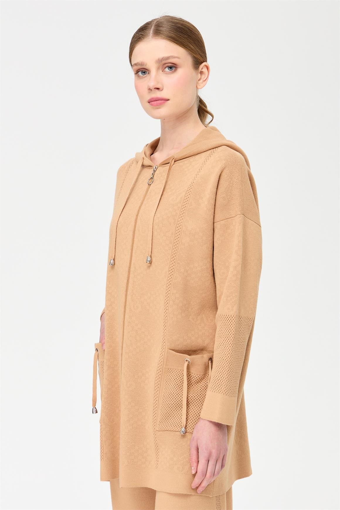 Triko Pantolonlu Takım  Vizon