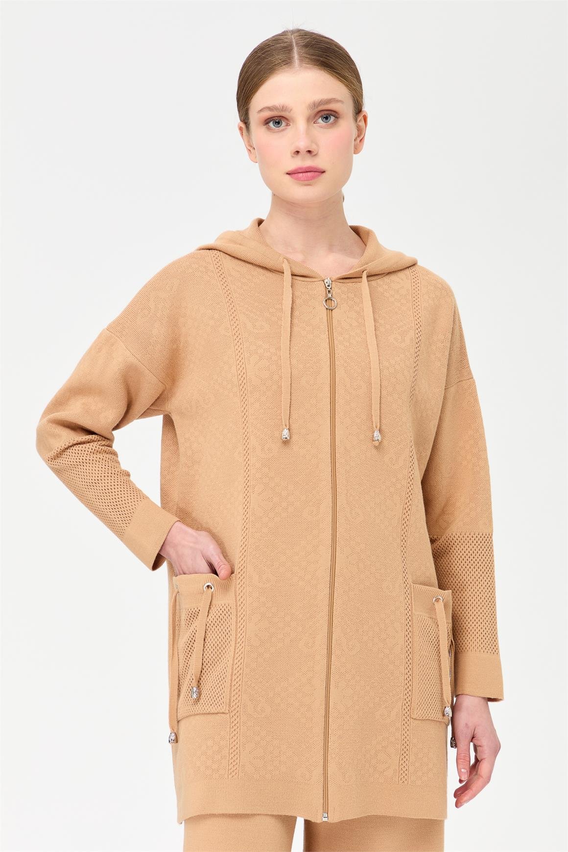 Triko Pantolonlu Takım  Vizon