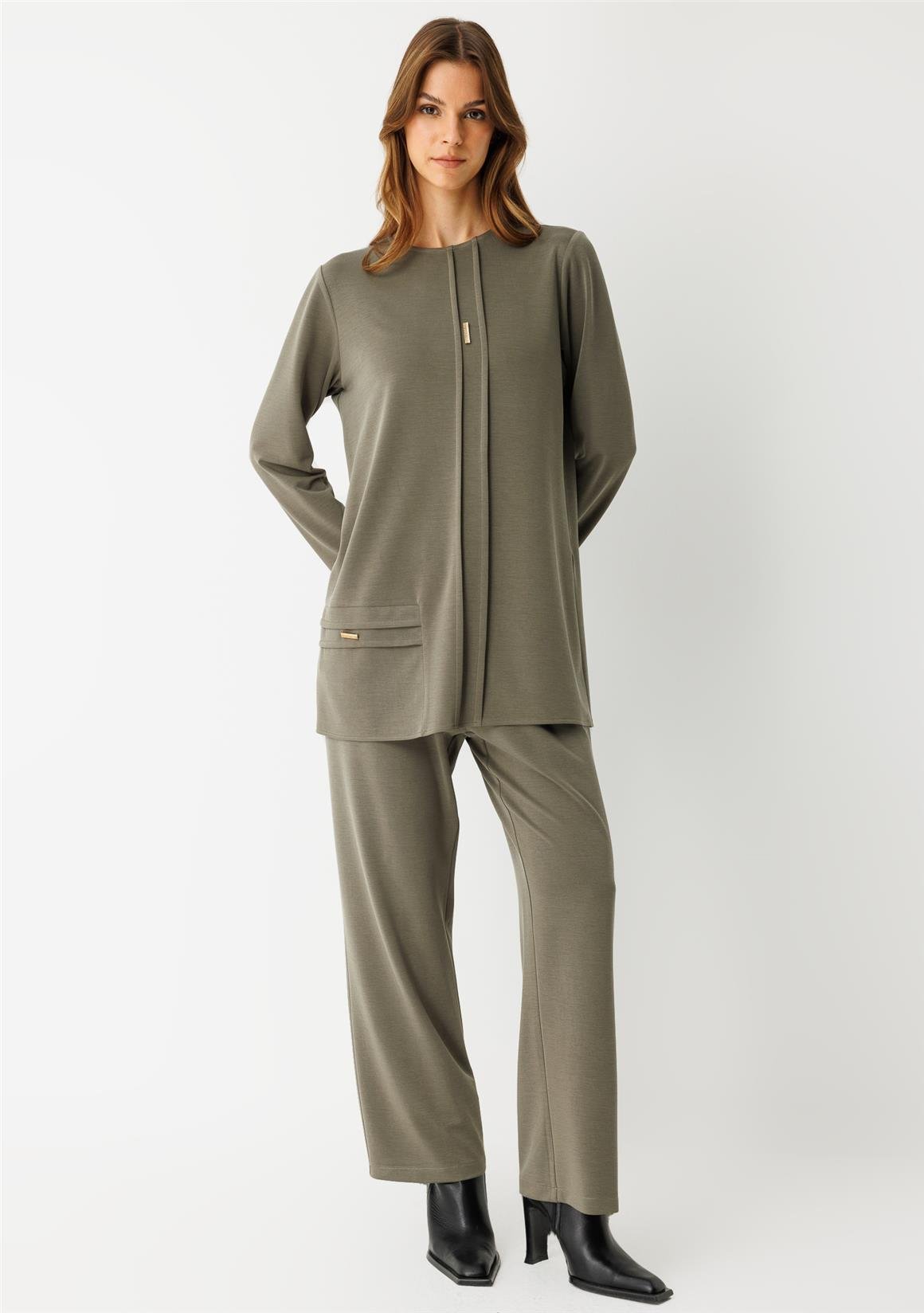 Pantolonlu Takım  Haki