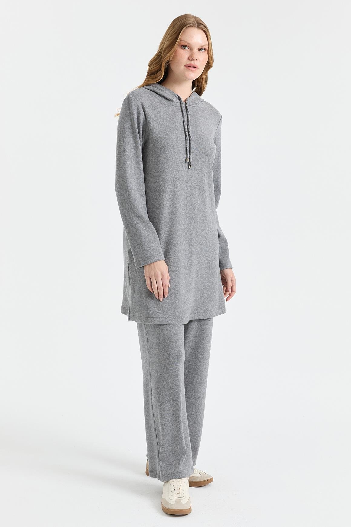 Rahat Kesim Pantolonlu Takım  Antrasit