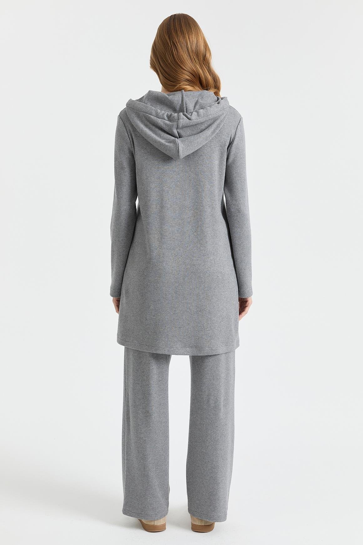 Rahat Kesim Pantolonlu Takım  Antrasit