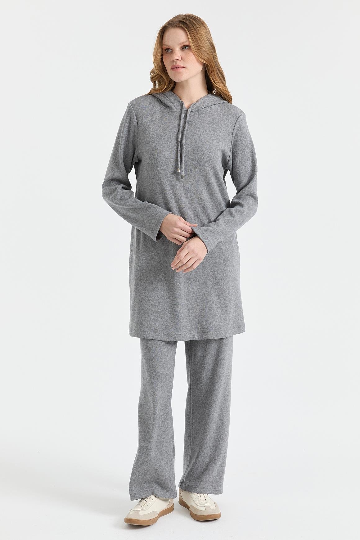 Rahat Kesim Pantolonlu Takım  Antrasit