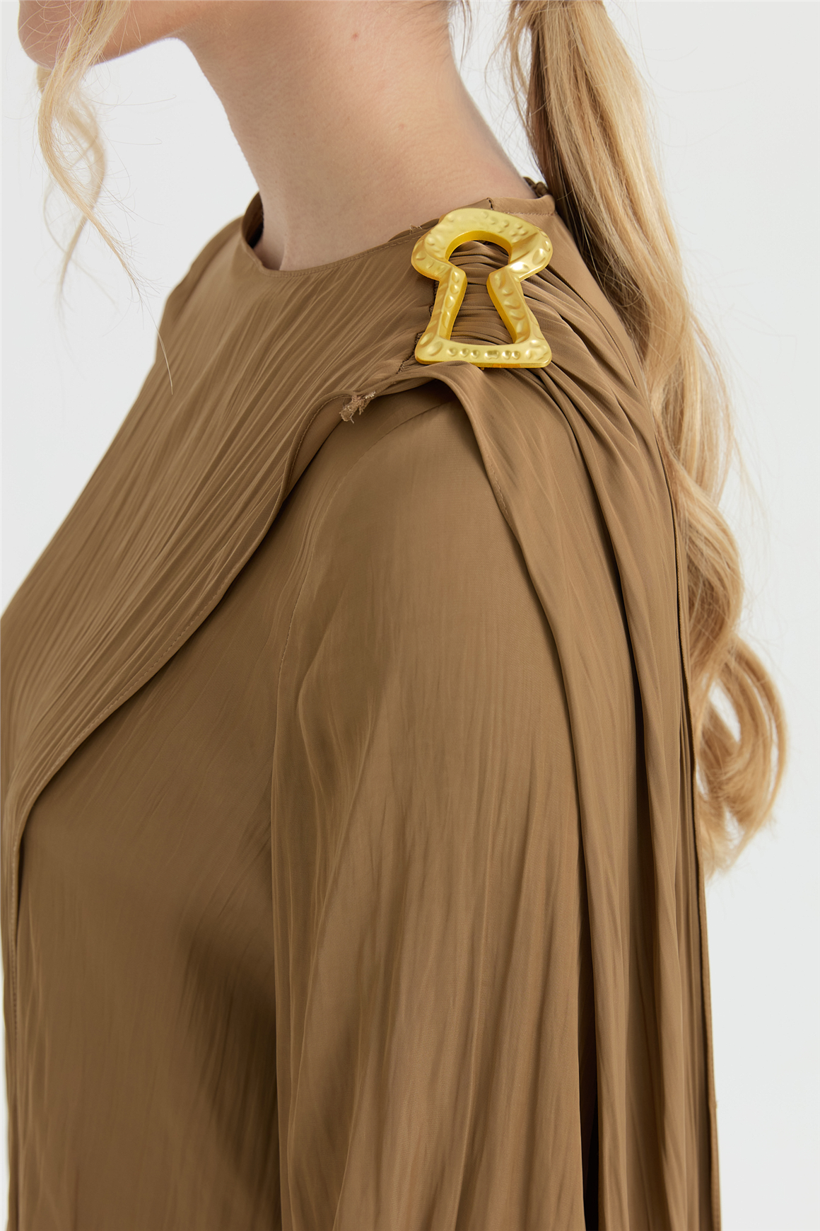 Sera Pantolonlu Takım  Camel