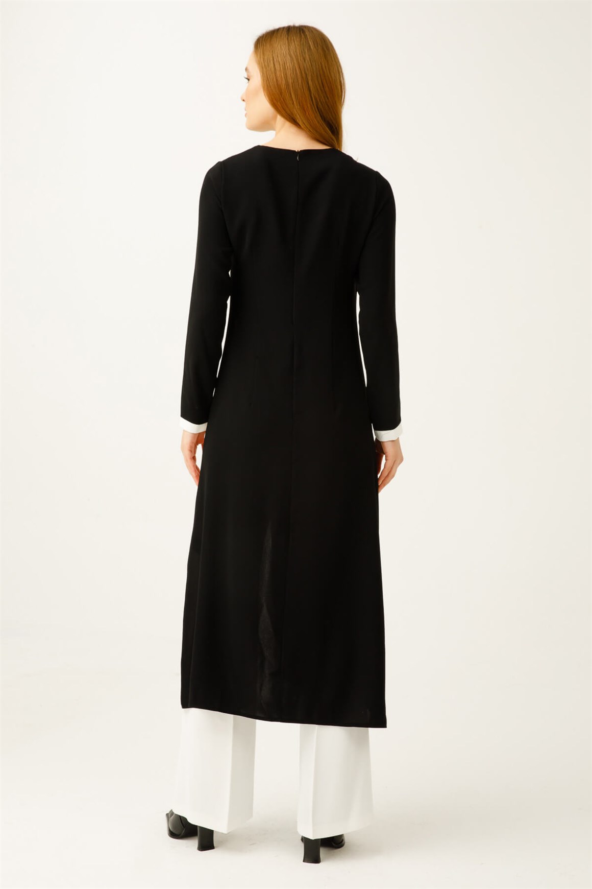 Stripe Leopard Accessory Trousers Set - Ecru