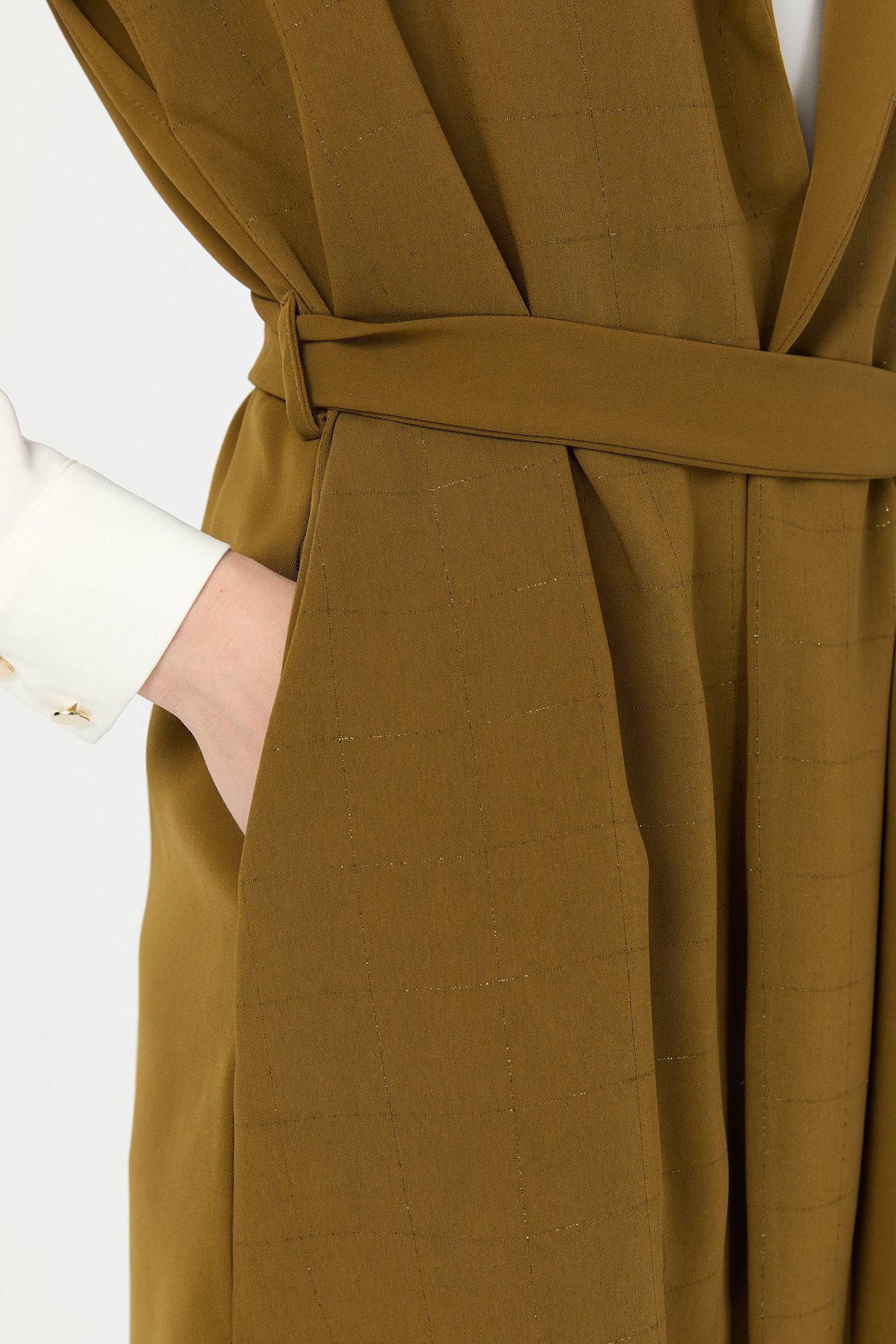 Tunik Yelek Pantolon Takım  Yağ Yeşili