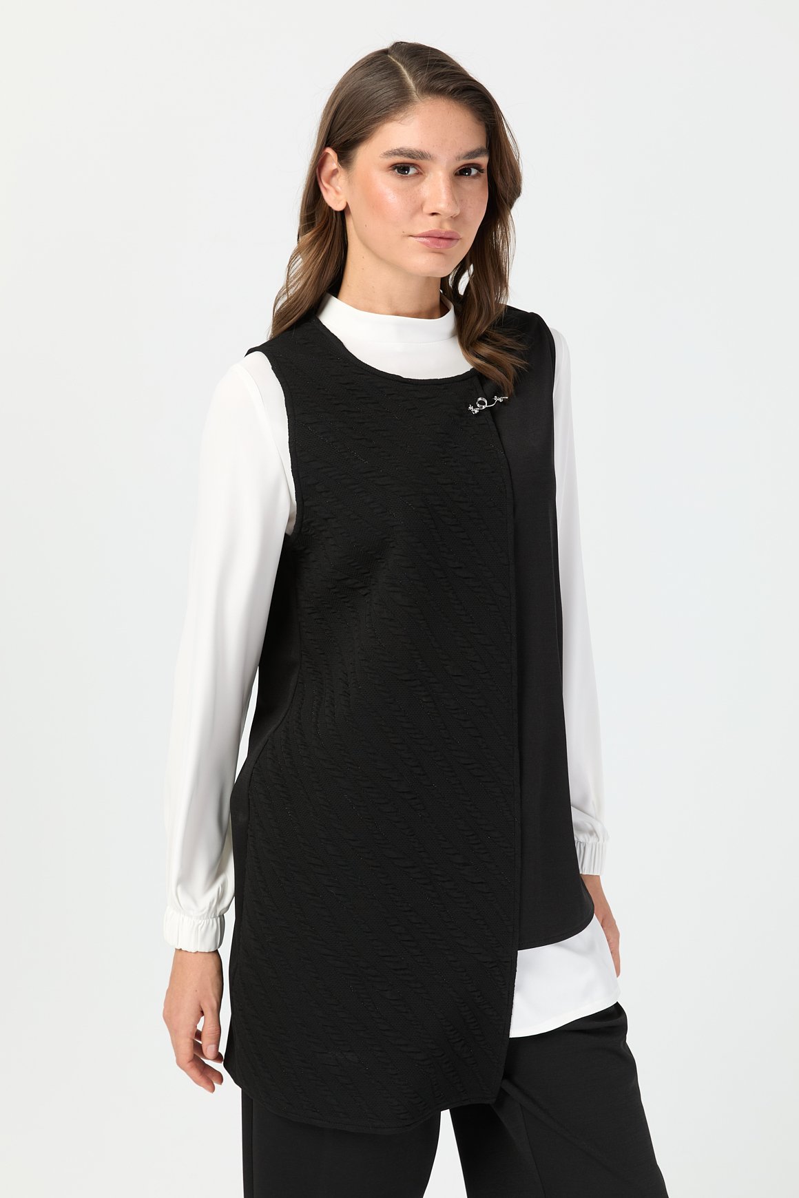 Üçlü Pantolonlu Takım  Siyah