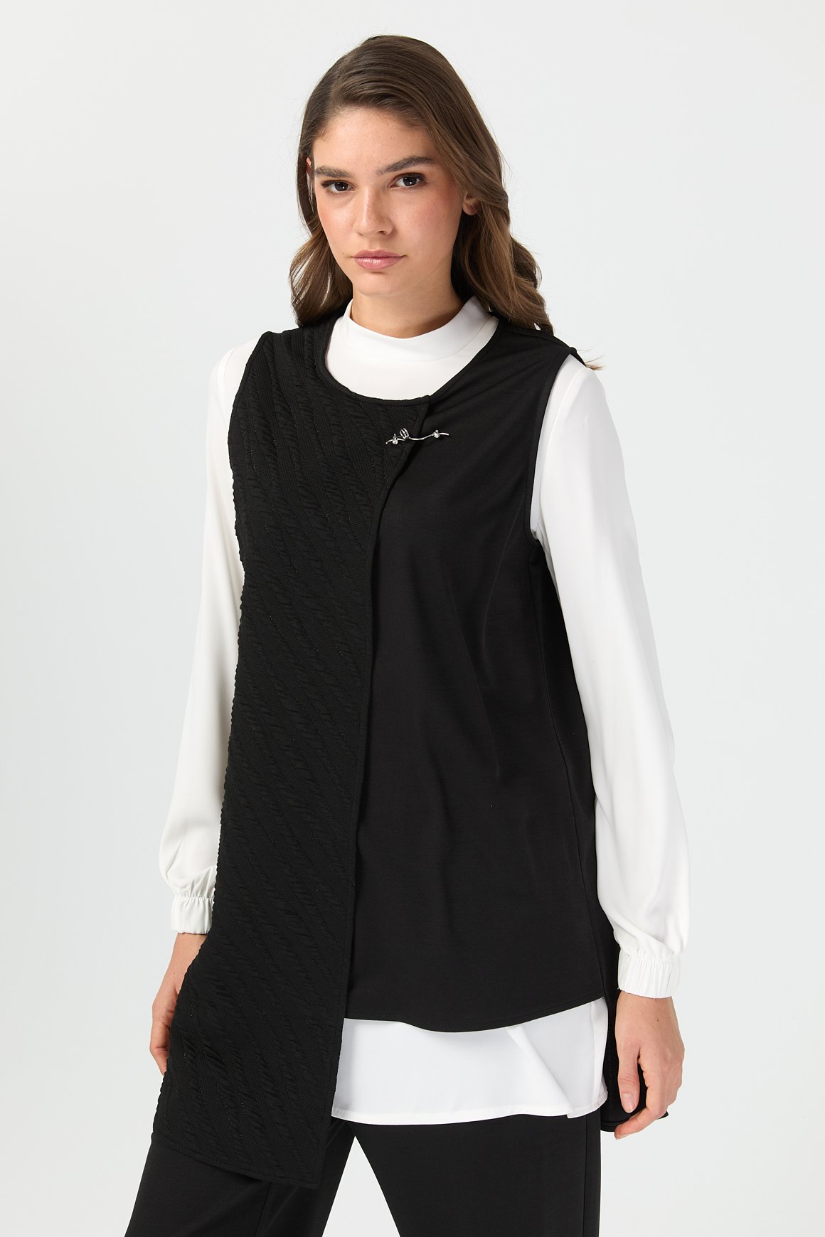 Üçlü Pantolonlu Takım  Siyah