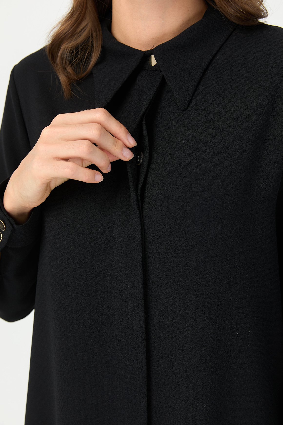 Yandan Büzgü Detaylı Pantolonlu Takım  Siyah