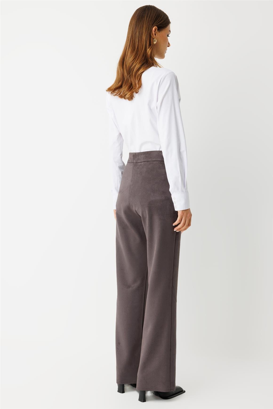 Süet Pantolon  Antrasit