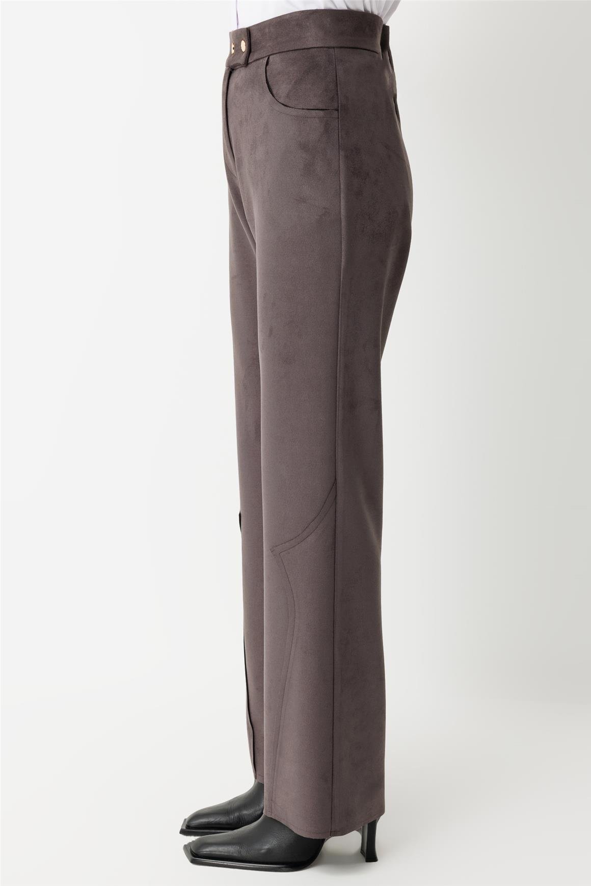 Süet Pantolon  Antrasit