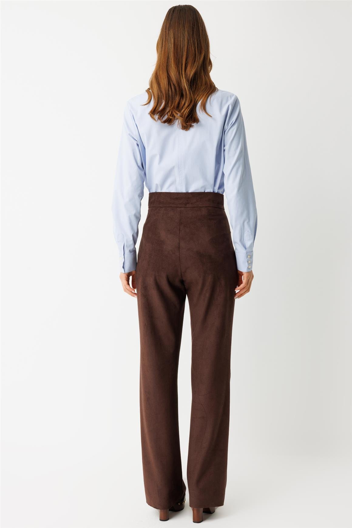 Süet Pantolon  Kahve