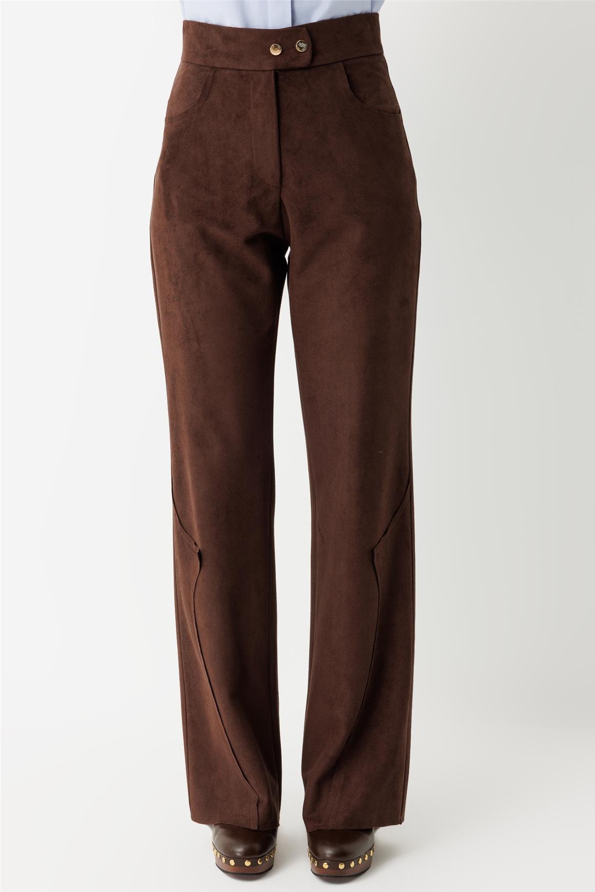 Süet Pantolon  Kahve