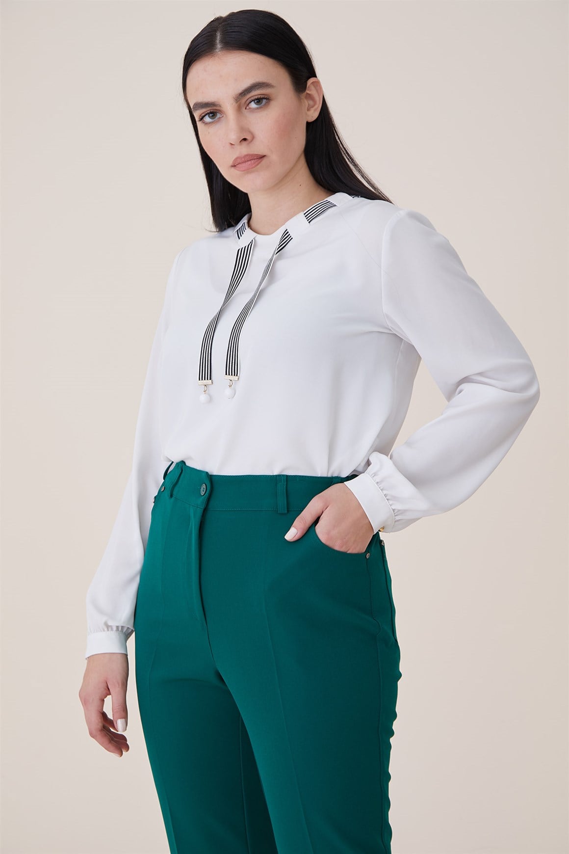 Yeşil - Cepli Pantolon