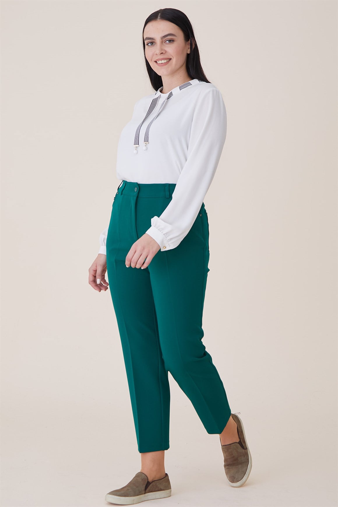 Yeşil - Cepli Pantolon