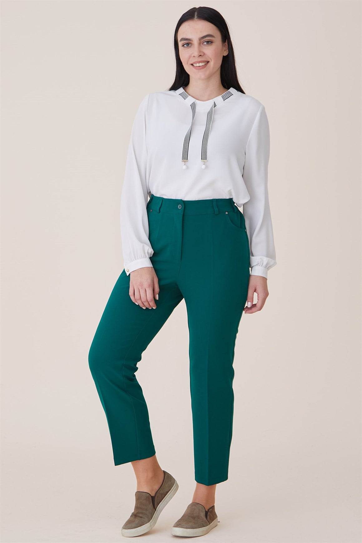 Yeşil - Cepli Pantolon