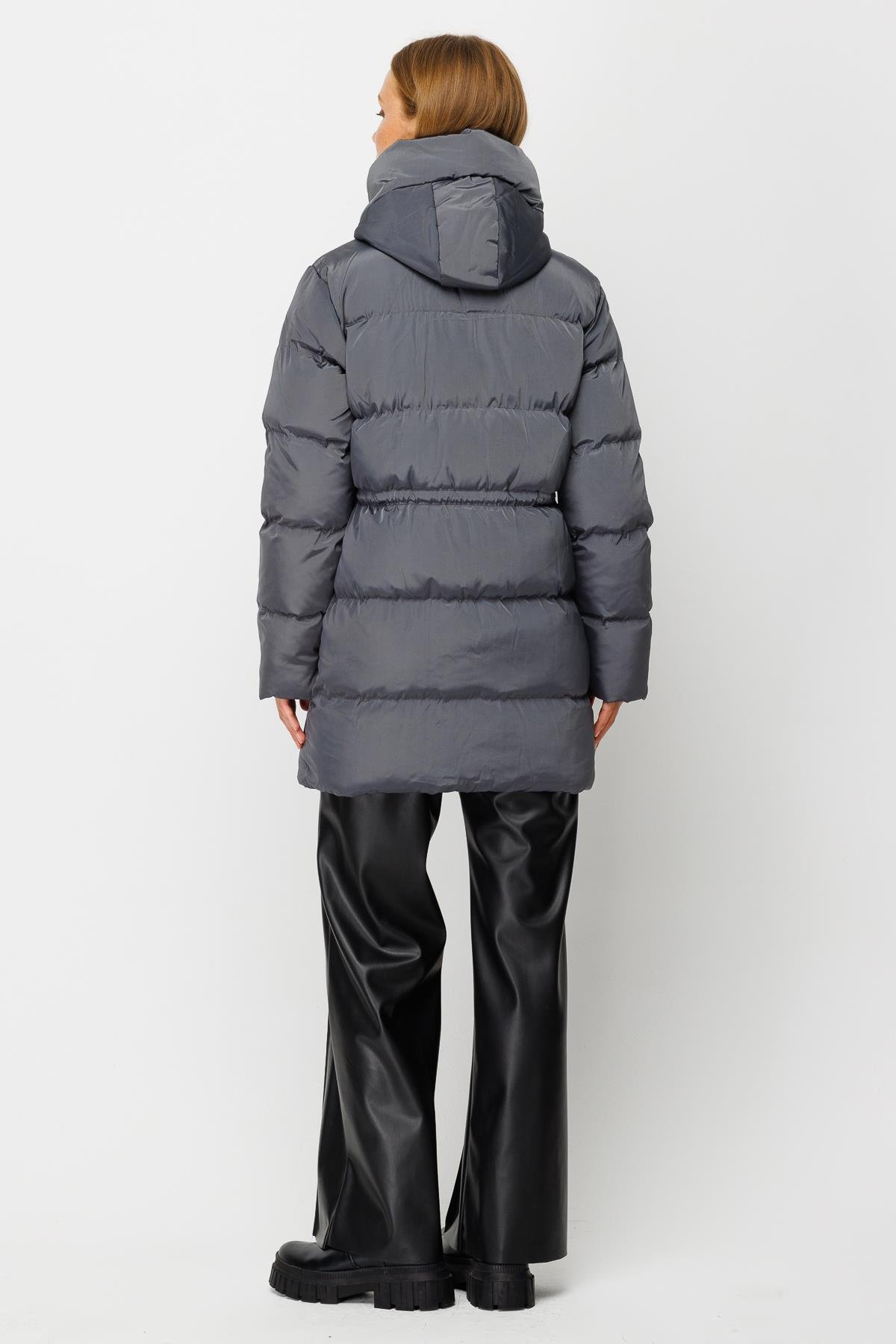 Short Puffer Jacket - Anthracite