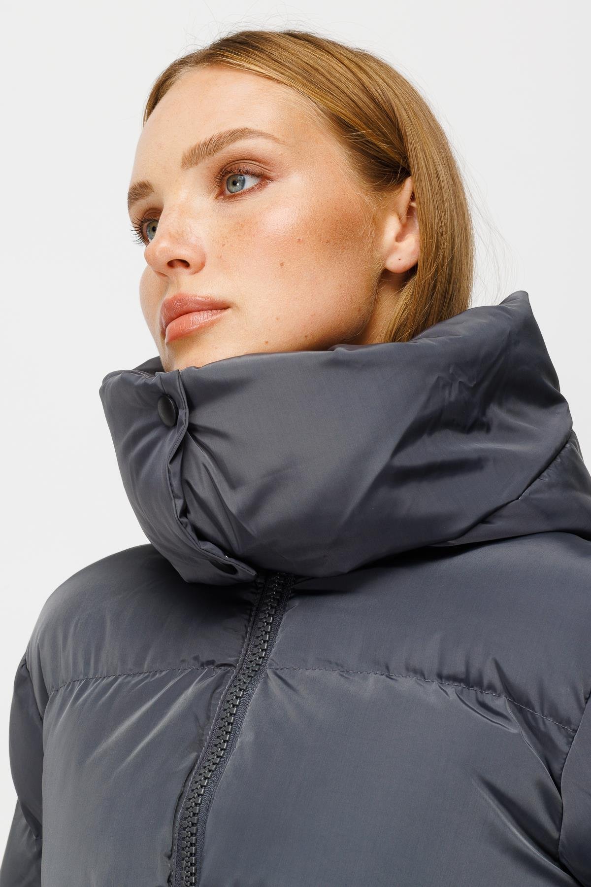 Short Puffer Jacket - Anthracite