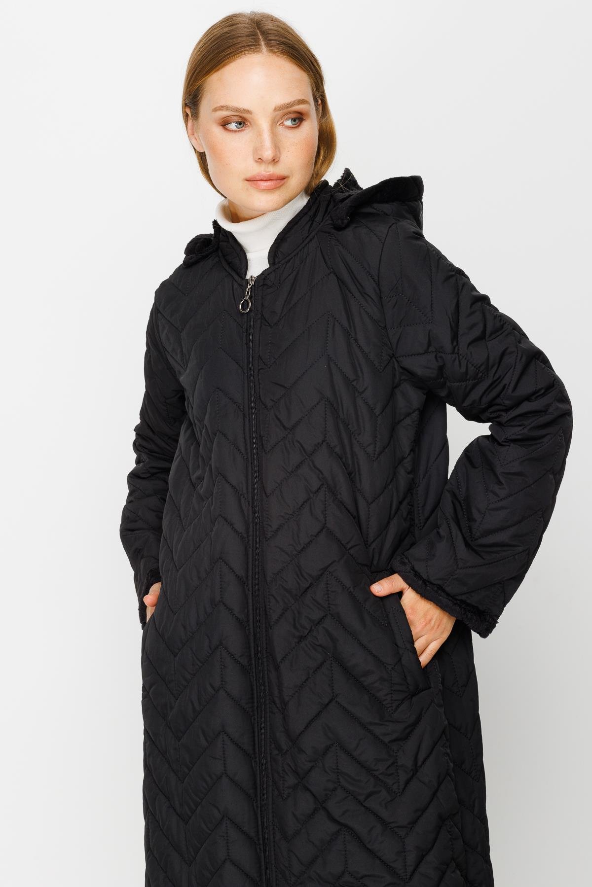 Şişme Mont  Siyah