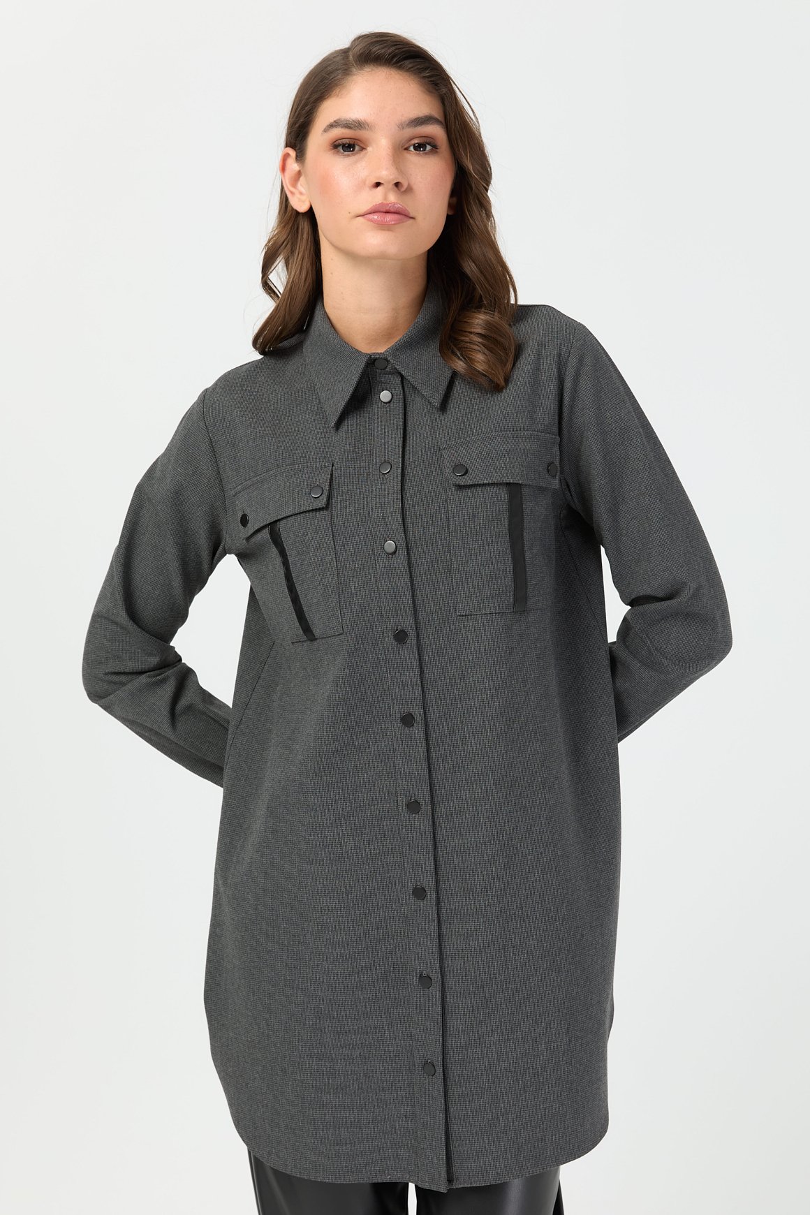 Çift Cepli Tunik  Antrasit