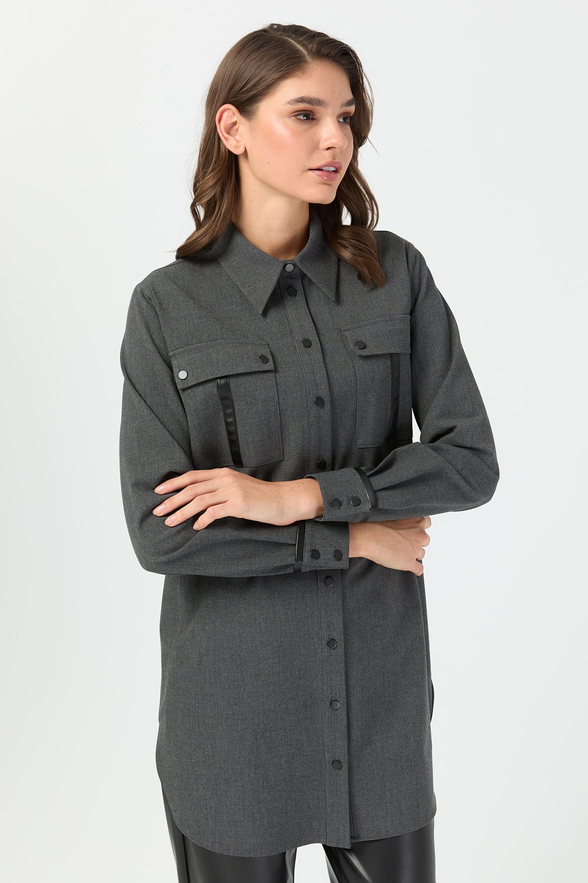 Çift Cepli Tunik  Antrasit